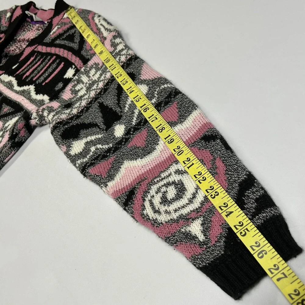 Vintage Cut 4 U Womens Oversized Sweater One Size Retro 80s Eclectic Funky Pink - Picture 9 of 9